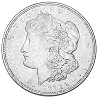 1921 Morgan Silver Dollar CLOSELY UNCIRCULATED