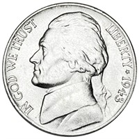 1943-P Jefferson War Nickel UNCIRCULATED