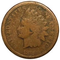 1872 Indian Head Penny NICELY CIRCULATED