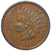 1881 Indian Head Penny NEARLY UNCIRCULATED