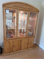 Arcese Brothers Furniture Two Piece China Cabinet