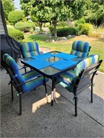 Five Piece Patio Set with Cushions