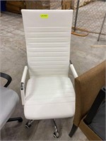 Highback Leather White Office Chair