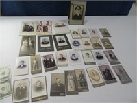 Lot (stack) Antique CardType Photos Pictures