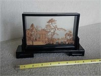 Lacquered Diorama Table Screen