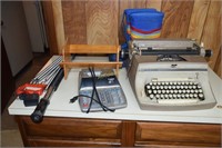2 Drawer Cabinet with Manual Typewriter, Adding
