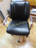 office chair excellent condition chrome arms legs