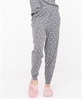 RICKI'S PRINTED JOGGER PAJAMA BOTTOMS- XS