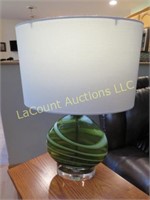 glass table lamp great condition