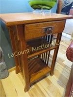 wood side end table w drawer beautiful