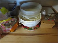 apple pealer storage containers candle lot
