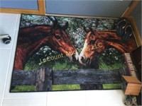 beautiful horse area entry rug 30" x 45"