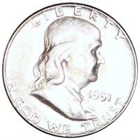 1951 Franklin Half Dollar UNCIRCULATED
