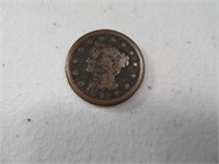 1843 One Cent Coin