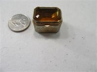 Vintage 1" Tooth? Box w/ Stone Top