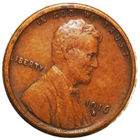 1916-S Lincoln Wheat Penny NEARLY UNC