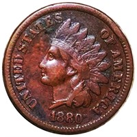 1880 Indian Head Penny NEARLY UNCIRCULATED