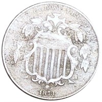 1873 Shield Nickel LIGHTLY CIRCULATED