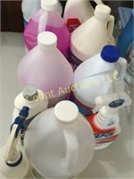assorted cleaners windshield wash more