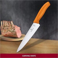 Victorinox 19cm Carving Knife Blister Pack, Orange