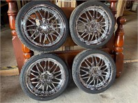Set of Infinity SUV Tires & Rims 245/35/19