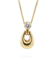 9ct Yellow gold pendant and chain