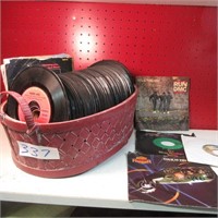 Basket of 45 Records