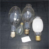 4 Light Bulbs (3 Large) One Unusual