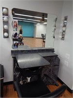 MARBLE LOOK SALON WET / DRY WORK STATION 66" x47"