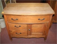 Vintage REAL Wood Dresser w/ Cubby