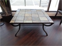 STONE TOP TABLE 40" X 40" X 19"