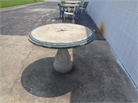 CONCRETE TABLE 42" ACROSS 30" TALL