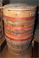 Wooden Weaved Bushel Baskets ( 8)