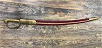 Brass handled saber of subcontintntial Indian orig