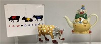Cow Parade Clown Cow & Dept 56 Cookies From The
