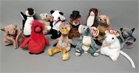 Lot of 12 Assorted Animal Beanie Babies
