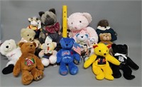 Lot of 13 Assorted Plush Toys Various Makers