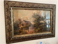 OMG - this antique picture & frame are AMAZING