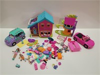 Polly Pocket Cars House Figures and Accessories