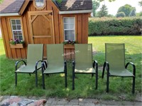 Set of 4 Outdoor Patio Chairs - O