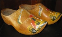 Vintage Wooden Shoes From Holland