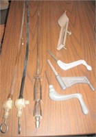 Mortician Embalming Tools, Vtg Casket Cranks