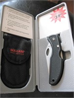 Clip-on Folding Blade Knife w/ case & Sheath