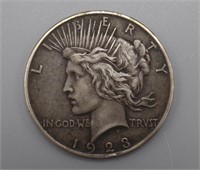 Silver Peace Dollar Coin 1923