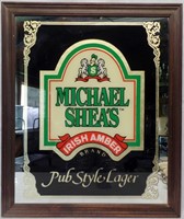 Michael Shea's Irish Amber Pub Advertising Mirror