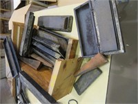 sharpening stones w/cast iron bases