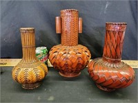 Woven vases