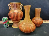Oriental woven vases