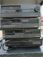 4 panasonic multi function video cassette recorder