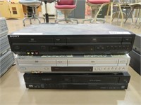 3 DVD/VCR combos